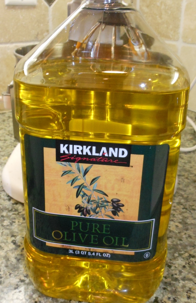 Here it is!  I usually use extra virgin olive oil, but I was out.  